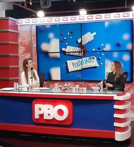 Entrevista en un canal de noticias